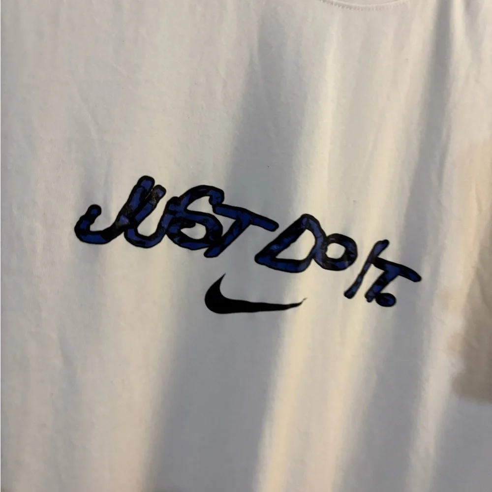 NWT Nike Men's Dri-Fit White 'Just Do It' Short Sleeve T-Shirt XXL